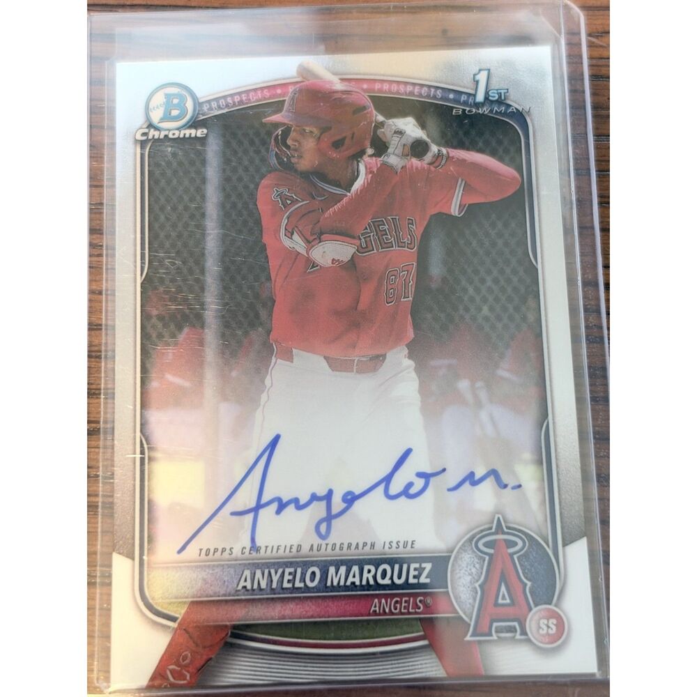 2025 Bowman Chrome Anyelo Marquez 1st Bowman Prospect Auto #CPA-AM Angels